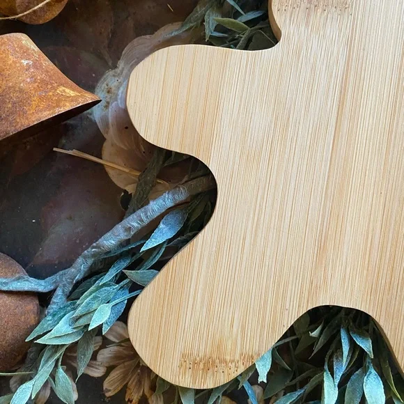 NWOT Unfinished Wood Gingerbread Man Small Tray Holiday Decor - Picture 12 of 15